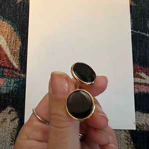 Onyx and gold cufflinks